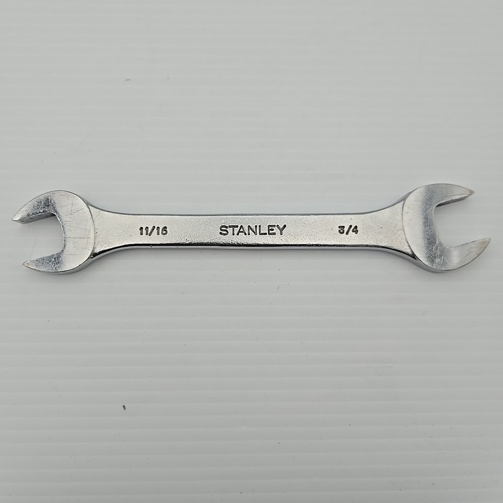 Stanley Open End Wrench 86-808 11/16 3/4 Forged Alloy USA Made Hand Tool